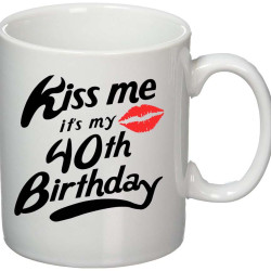 kiss me it's my **th birthday κούπα