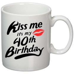 kiss me it's my **th birthday κούπα