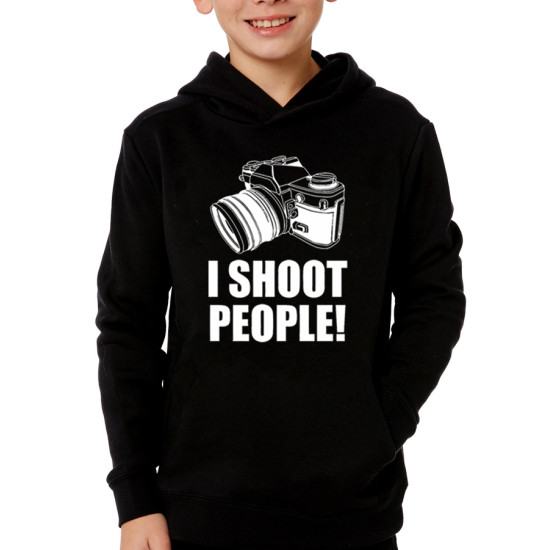 I shoot people παιδικό hoodie
