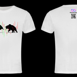 metadudes bull bear white tshirt metadudes bull bear white tshirt