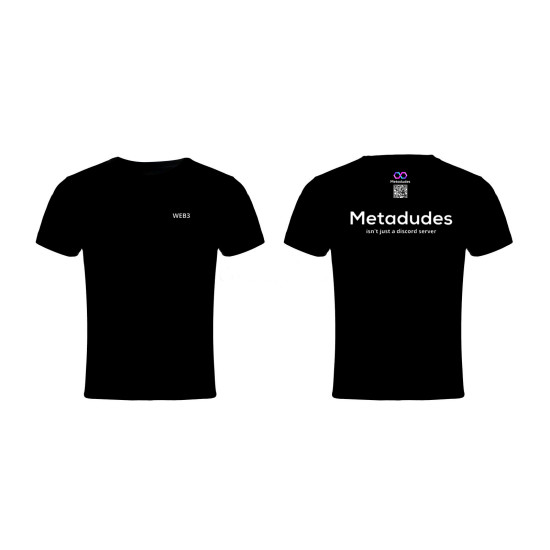 metadudes web3 black tshirt