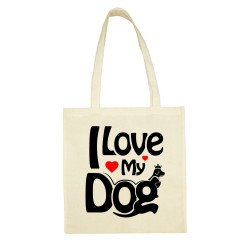 tote bag i love my dog