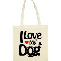 tote bag i love my dog