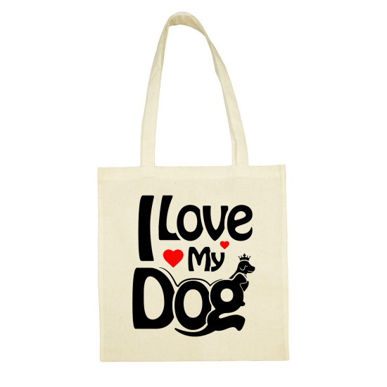 tote bag i love my dog