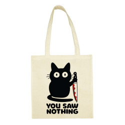 tote bag you saw nothing