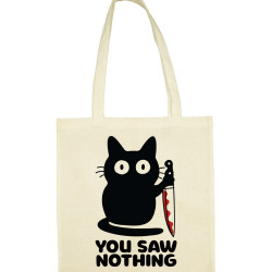 tote bag you saw nothing