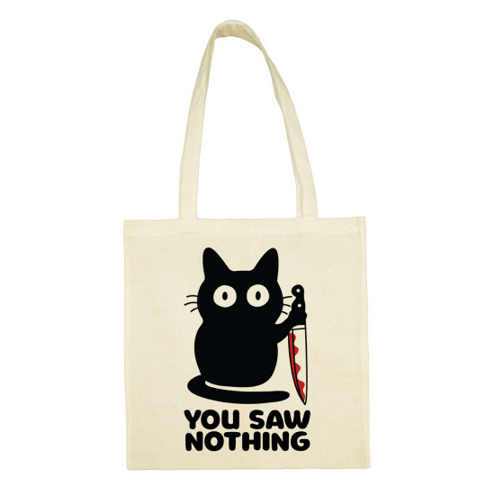 tote bag you saw nothing
